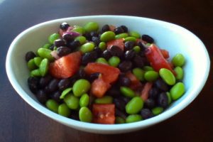Edamame, Black Bean And Tomato Salad