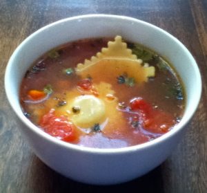 Cheese Ravioli Soup