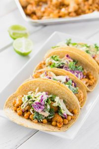 Vegan Cauliflower And Chickpea Tacos