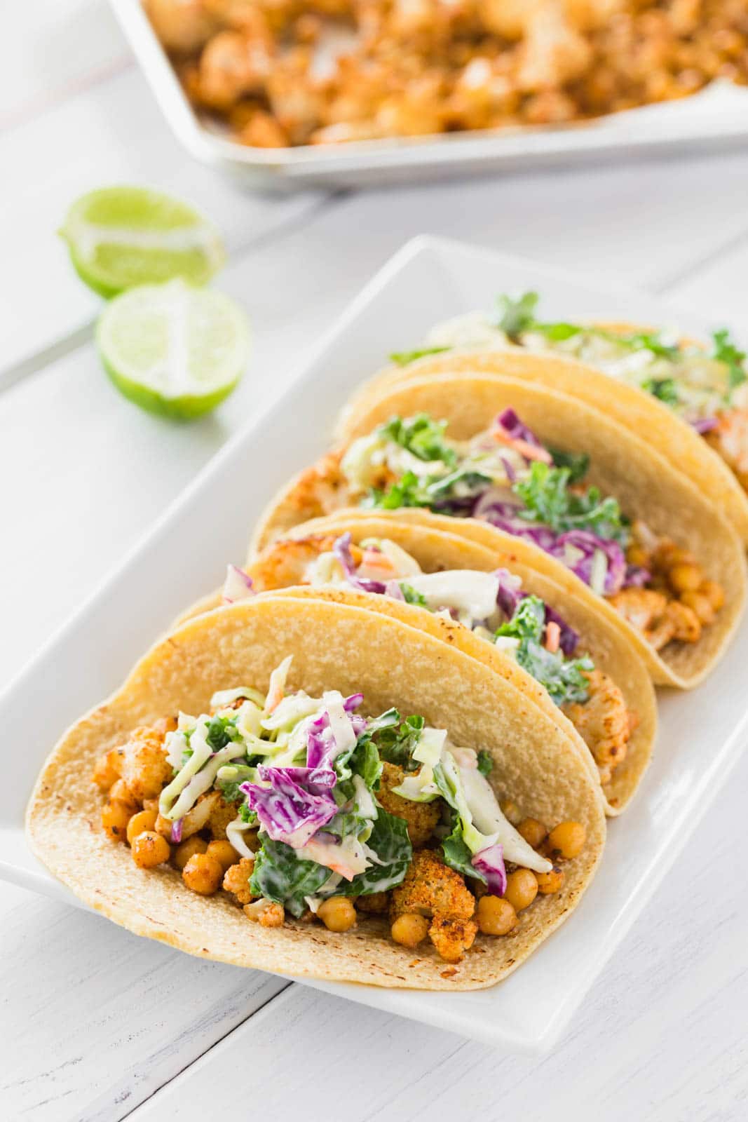 Vegan Cauliflower And Chickpea Tacos