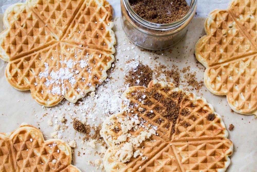 waffle with brown sugar