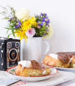 Rhubarb And Cream Cake