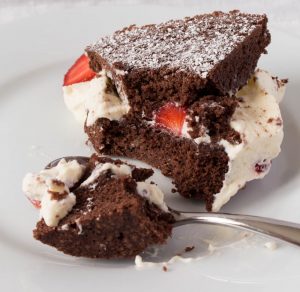 Strawberry And Chocolate Cake