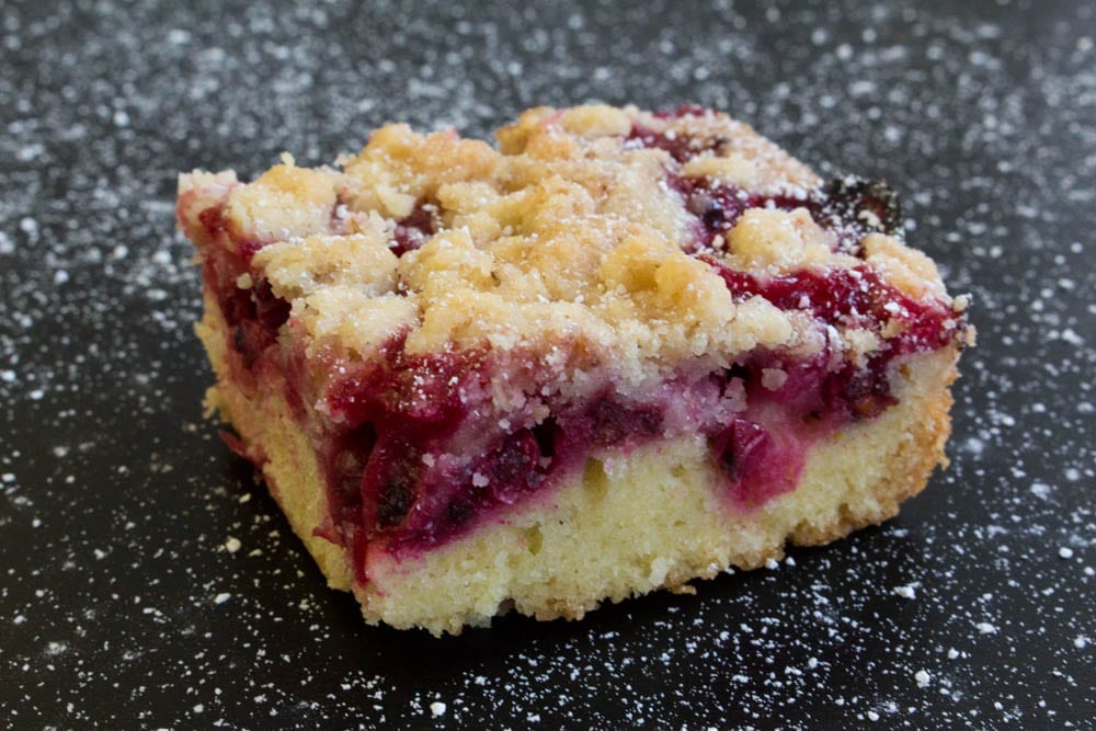Red Current Crumble Cake
