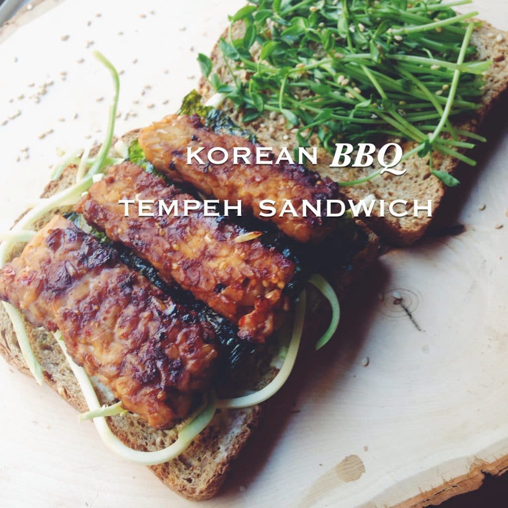 Korean BBQ Tempeh Sandwich Cooking Goals