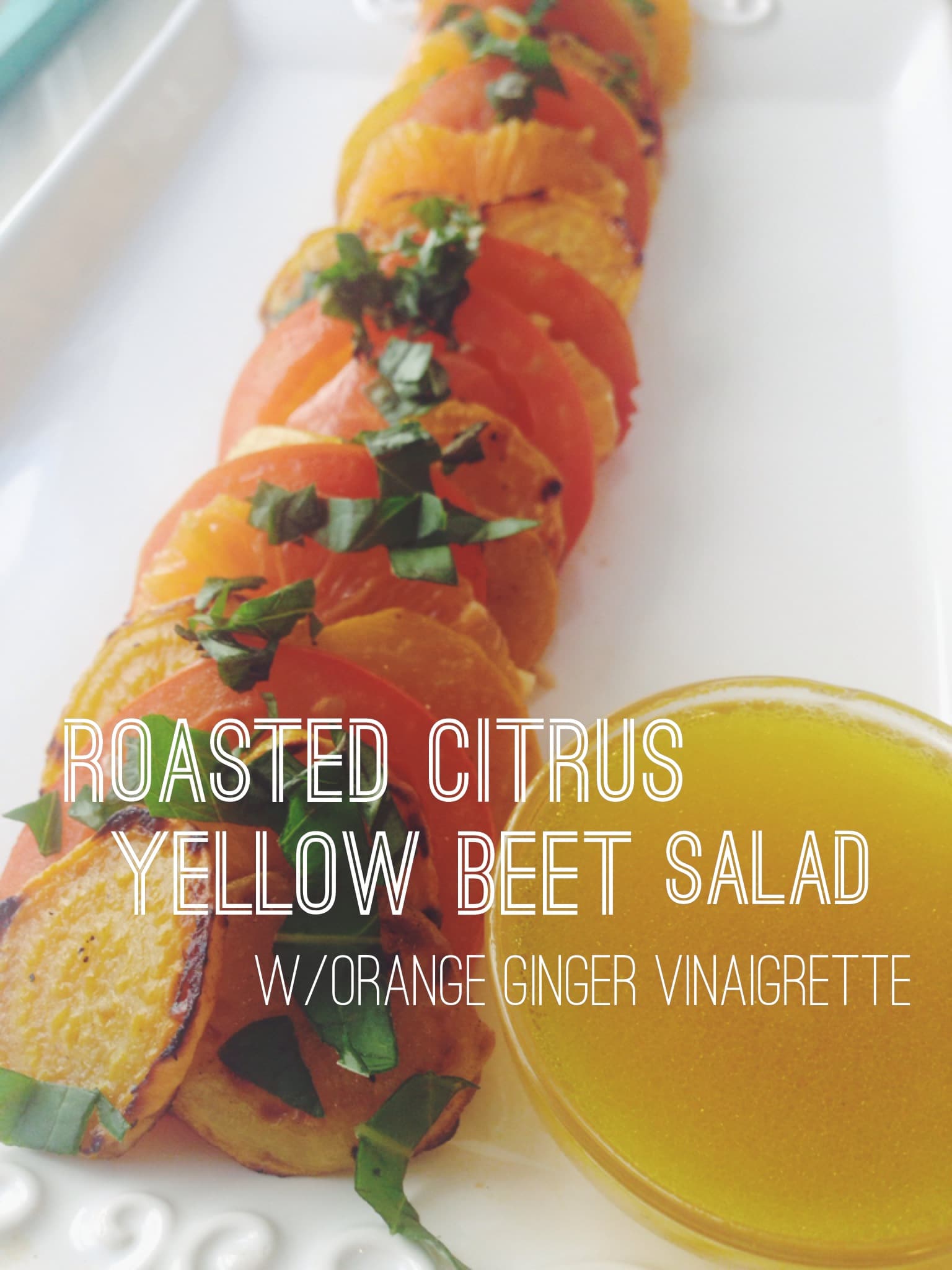 Roasted Citrus Yellow Beet Salad