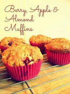 Berry, Apple & Almond Muffins {Recipe}