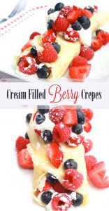 Marscapone Berry Dessert Crepes