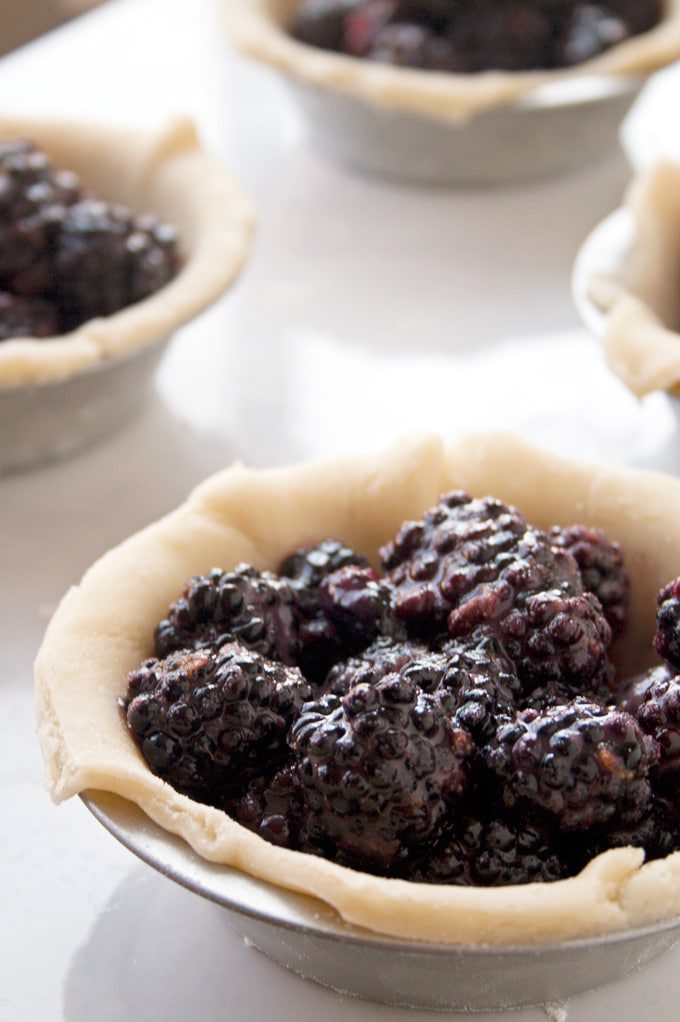 Mini Blackberry Pies | A Happy Food Dance