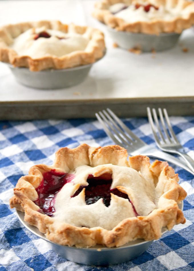 Mini Blackberry Pies | A Happy Food Dance