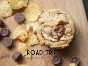 Road Trip Chocolate Chip Cookies {with Rolos + Potato Chips}