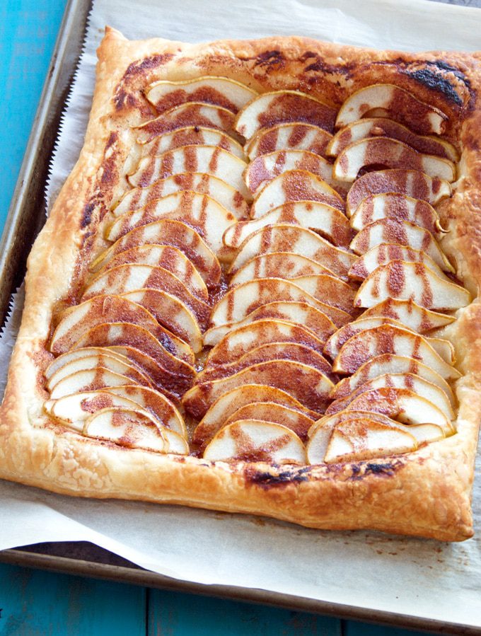 Easy Pear Puff Pastry Tart