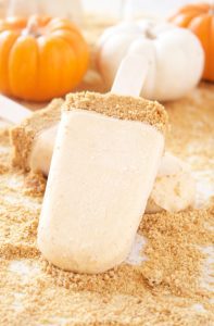 Pumpkin Cheesecake Popsicles With Graham Cracker Crust