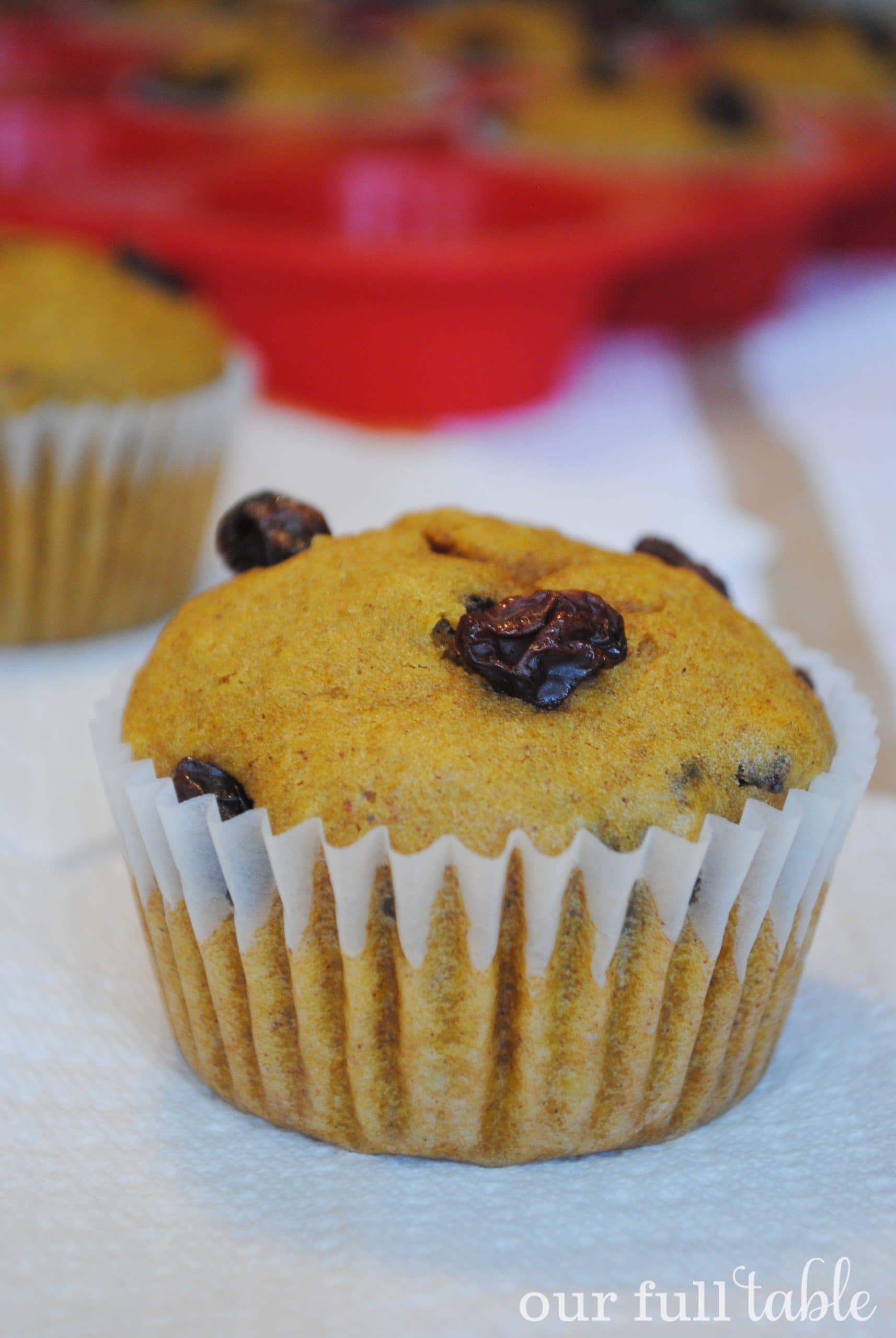 Pumpkin Raisin Muffins 3| www.ourfulltable.com