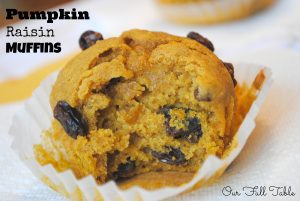 Pumpkin Raisin Muffins