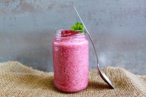 Raspberry And Chia Breakfast Pudding