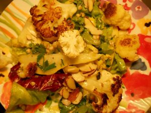 Roasted Cauliflower And Kasha Salad