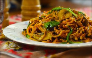 Sweet Potato Noodle Stir Fry