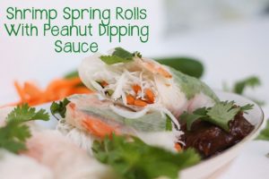 Cook: Shrimp Spring Rolls With Peanut Dipping Sauce