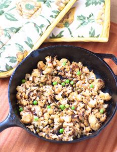 Easy Stirfried Cauliflower With Peas