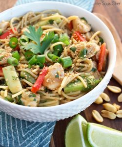 Thai Peanut Noodles And Chicken