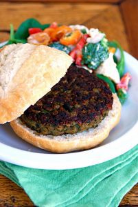 Lentil-Walnut Burgers