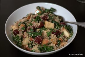 Warm Quinoa Salad With Roasted Grapes