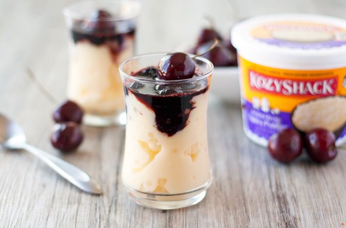 balsamic cherry tapioca parfaits | ahappyfooddance.com