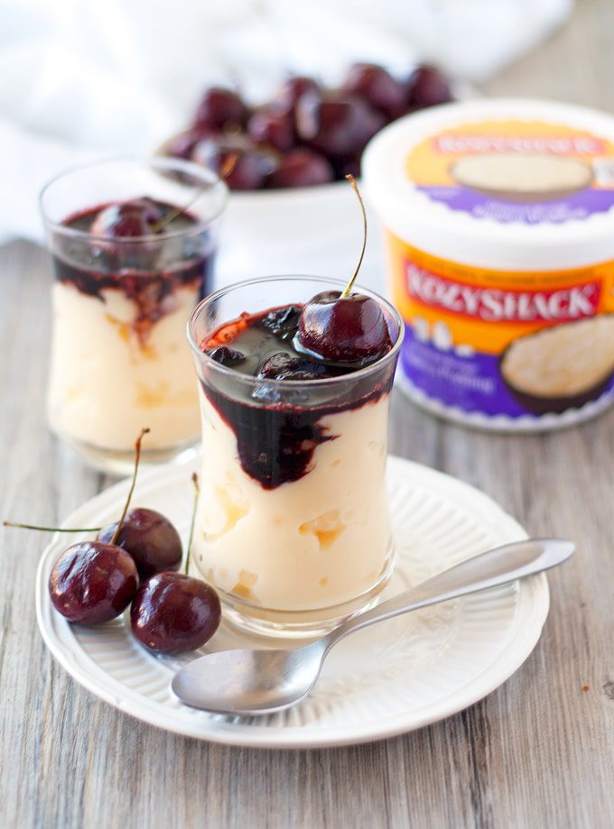 balsamic cherry tapioca parfaits | ahappyfooddance.com
