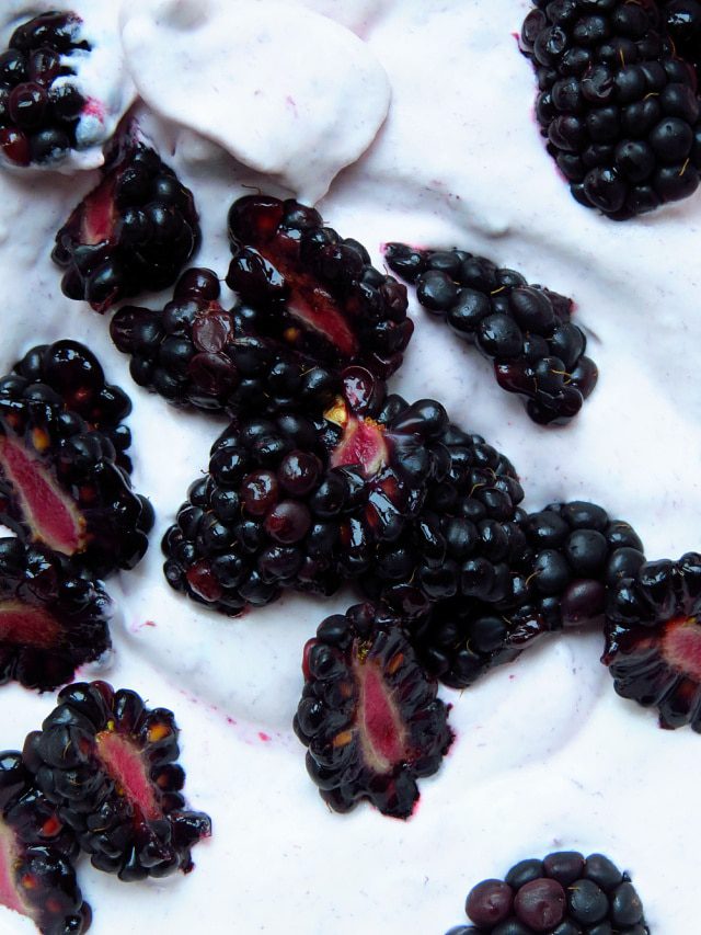 Blackberry cream