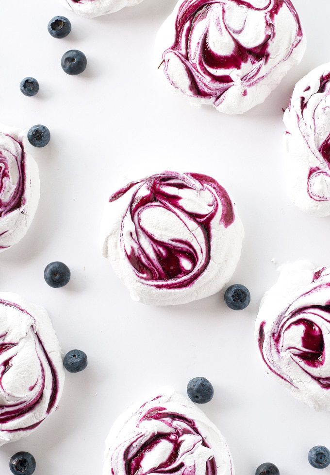 blueberry meringue cookies | ahappyfooddance.com
