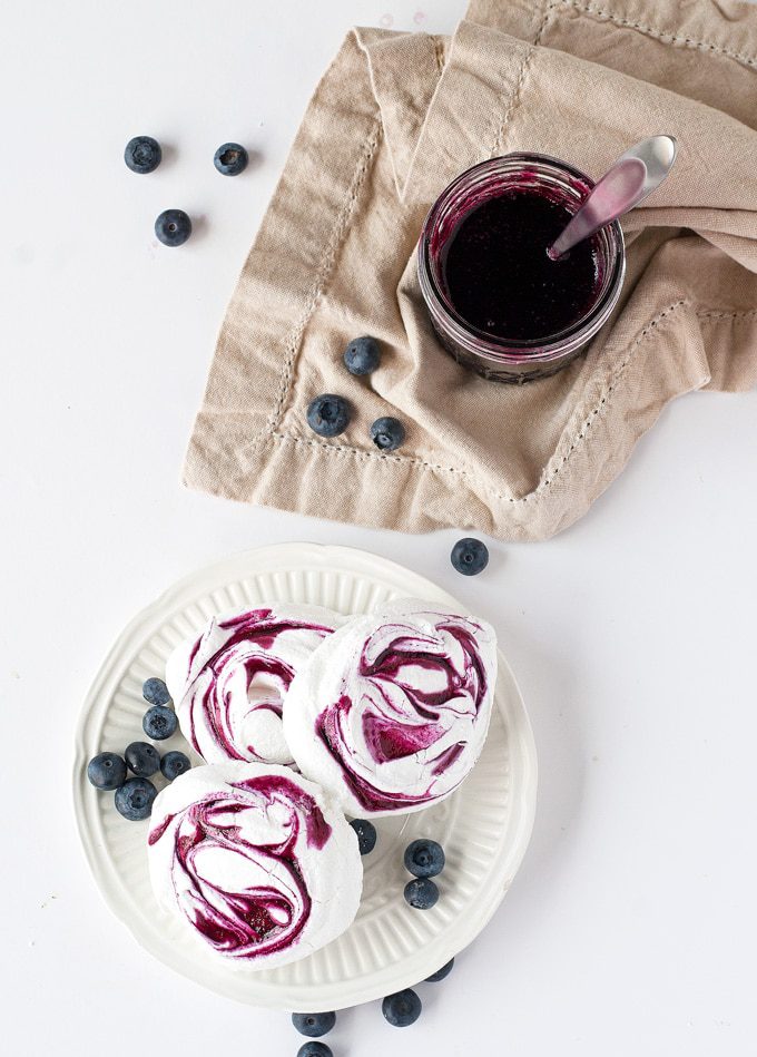 blueberry meringue cookies | ahappyfooddance.com