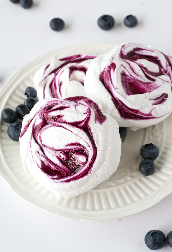 blueberry meringue cookies | ahappyfooddance.com