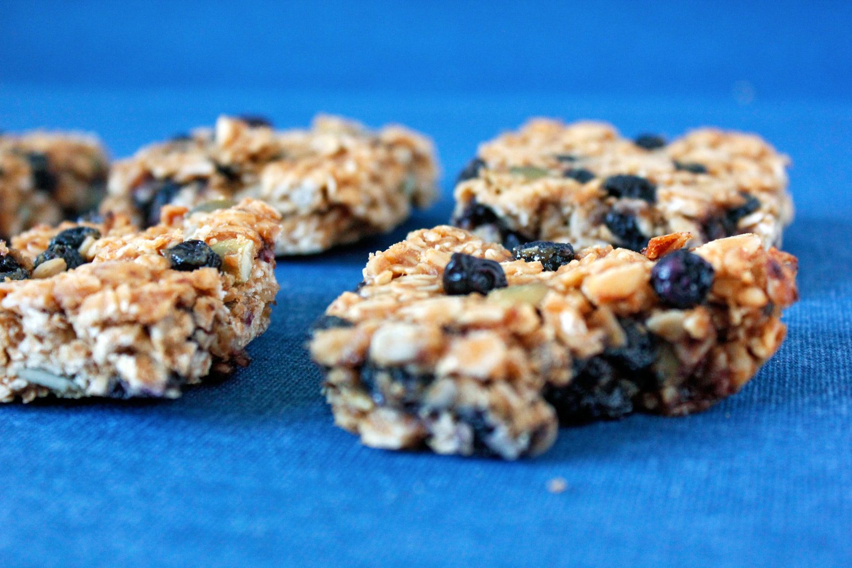 Blueberry Peanut Butter Bars by Bite-Sized Victories