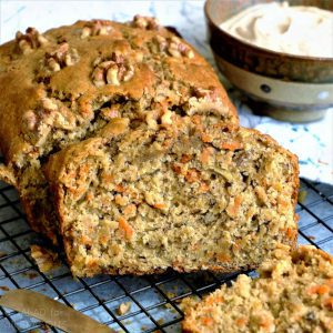 Whole Wheat Carrot Apple Walnut Quick Bread