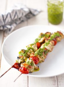 Chimichurri Chicken Skewers