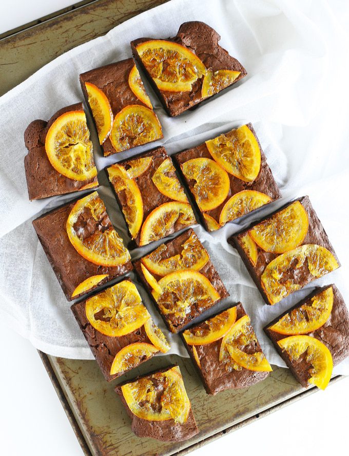 dark chocolate and orange brownies | ahappyfooddance.com