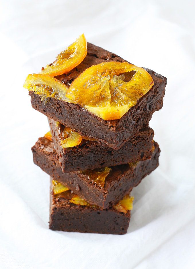 dark chocolate and orange brownies | ahappyfooddance.com
