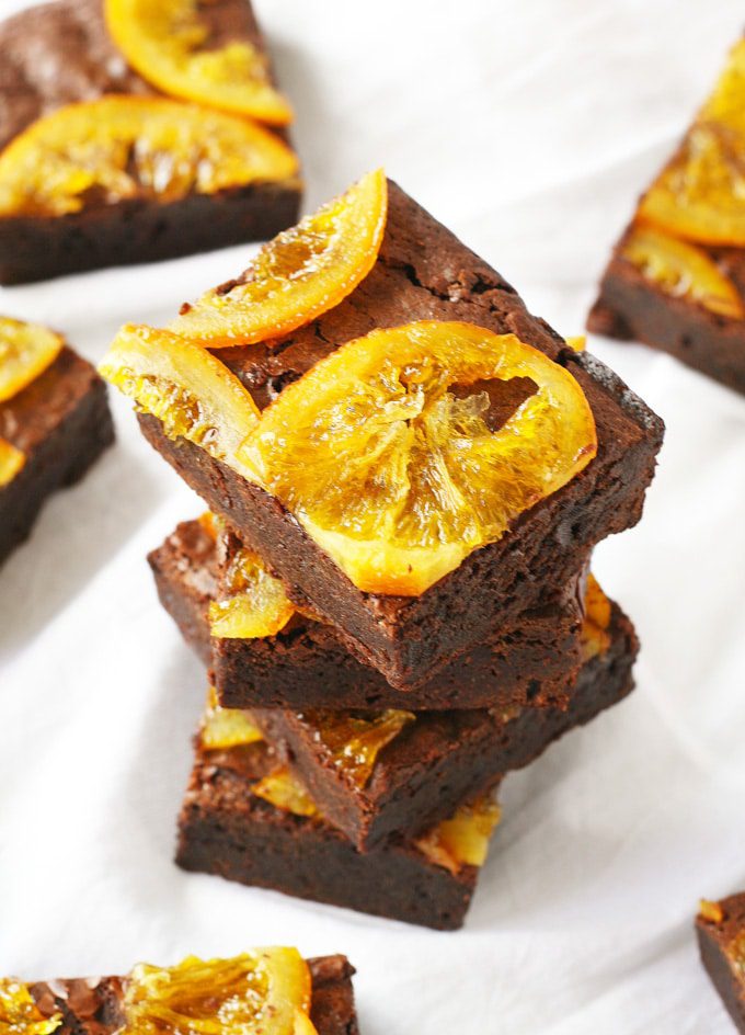 dark chocolate and orange brownies | ahappyfooddance.com