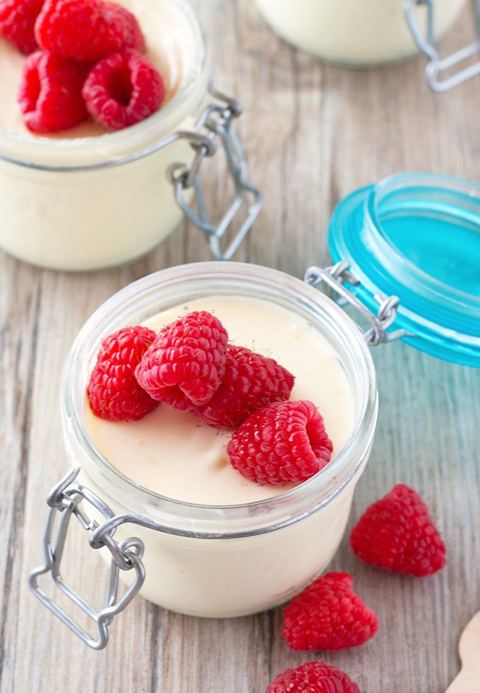 easy, fresh lemon mousse topped with fresh fruit | ahappyfooddance.com