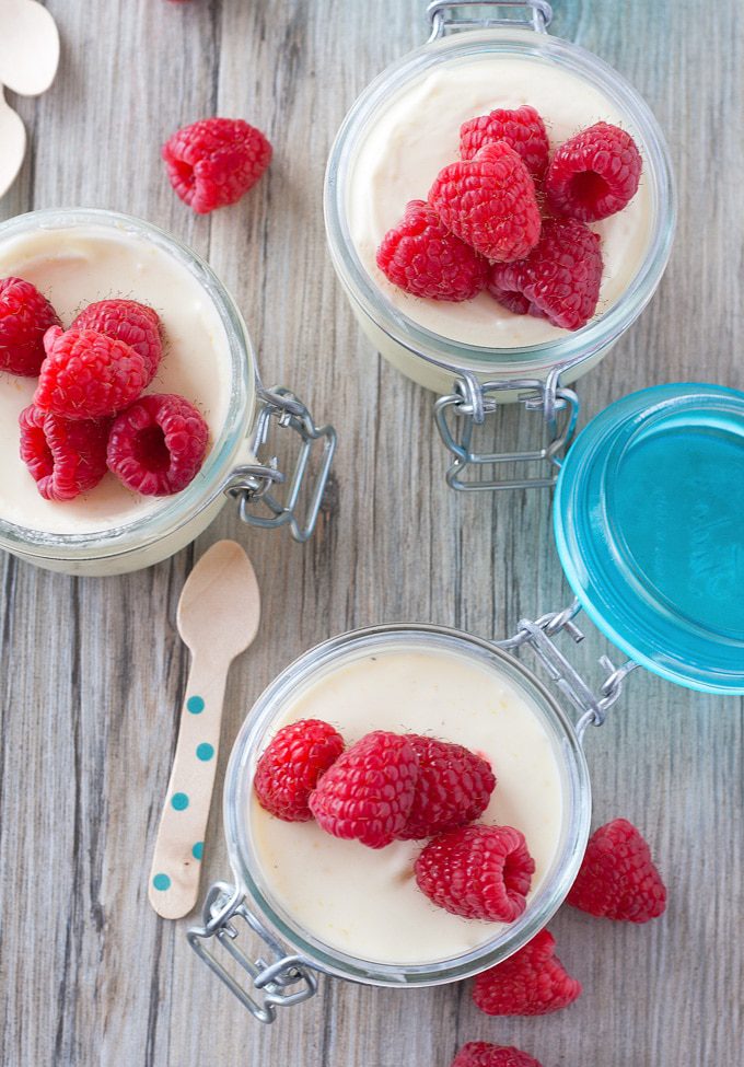 easy, fresh lemon mousse topped with fresh fruit | ahappyfooddance.com