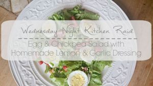 Egg & Chickpea Salad With Homemade Lemon & Garlic Vinaigrette Dressing