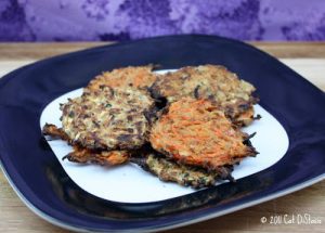 Baked Zucchini And Carrot Fritters