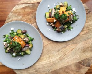 Winter Sweet Potato And Sardine Salad