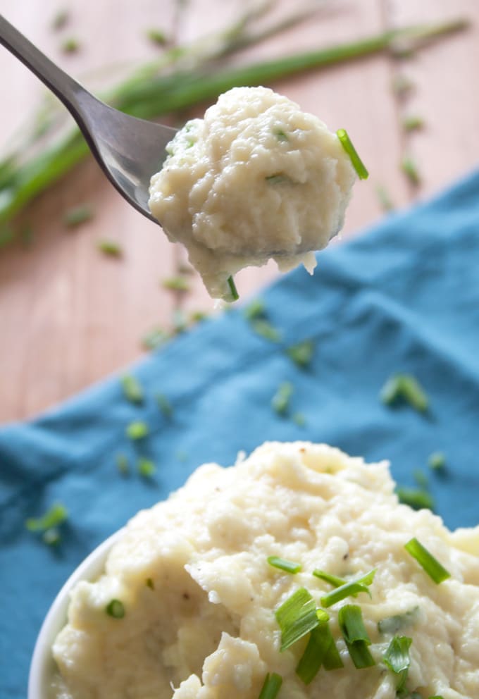 chive and goat cheese sweet potatoes