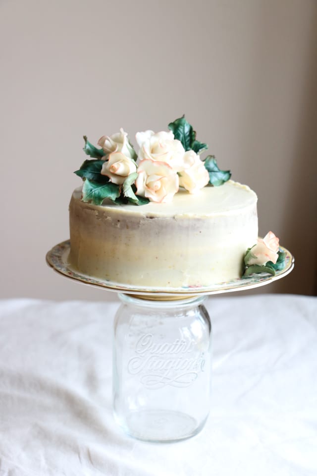 Black Tea Cake With Bramble Jam And Lemon Buttercream