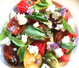 Heritage Tomato & Herb Flower Salad