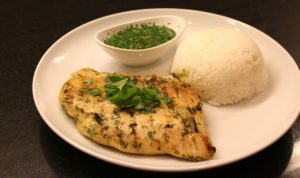 Thai Chicken With Cilantro Dipping Sauce