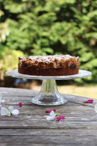 Peach & Apricot Almond Cake With Streusel Topping