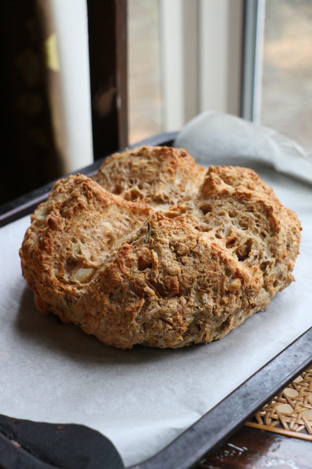 Cheese, Onion And Rosemary Soda Bread - Cooking Goals